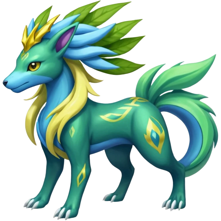 Manectric-Suicune-Virizion-Zygarde-fusion-hybrid-creature  emoji