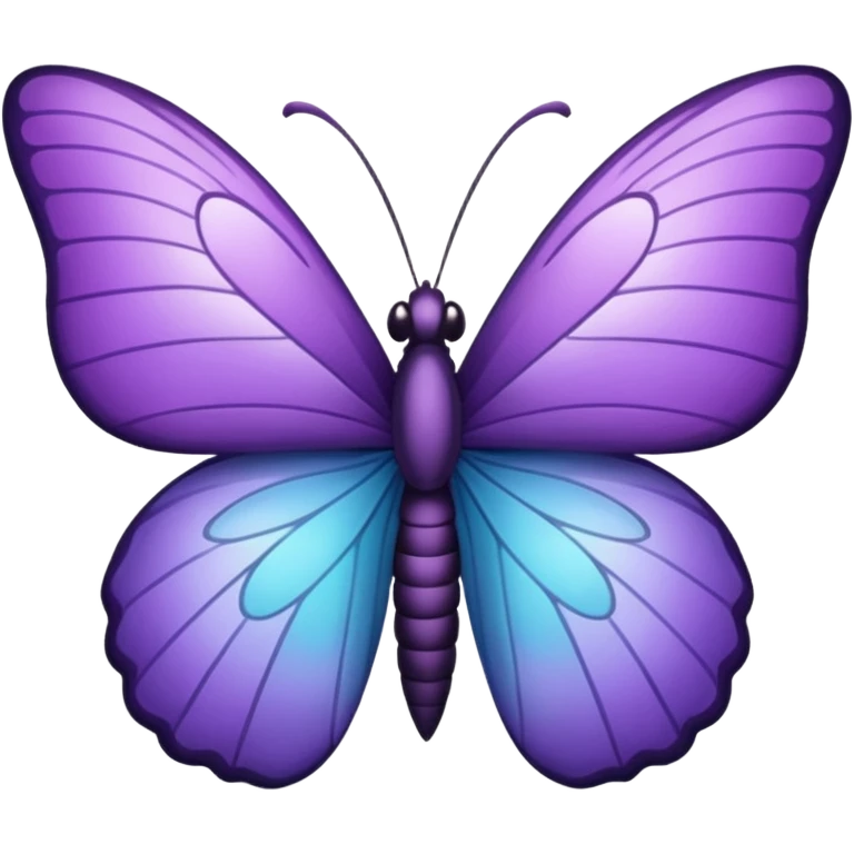 Emoji de mariposa lila emoji
