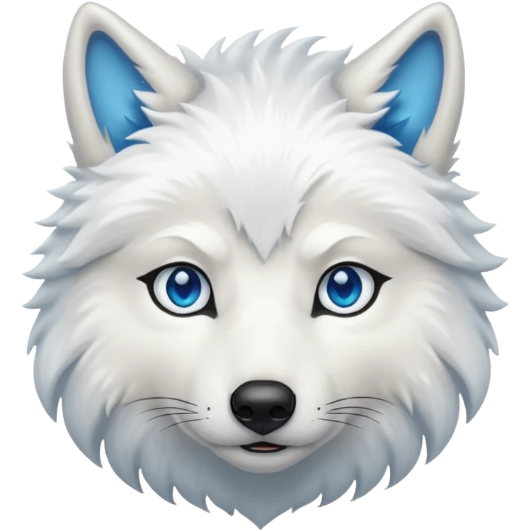 White wolf emoji emoji