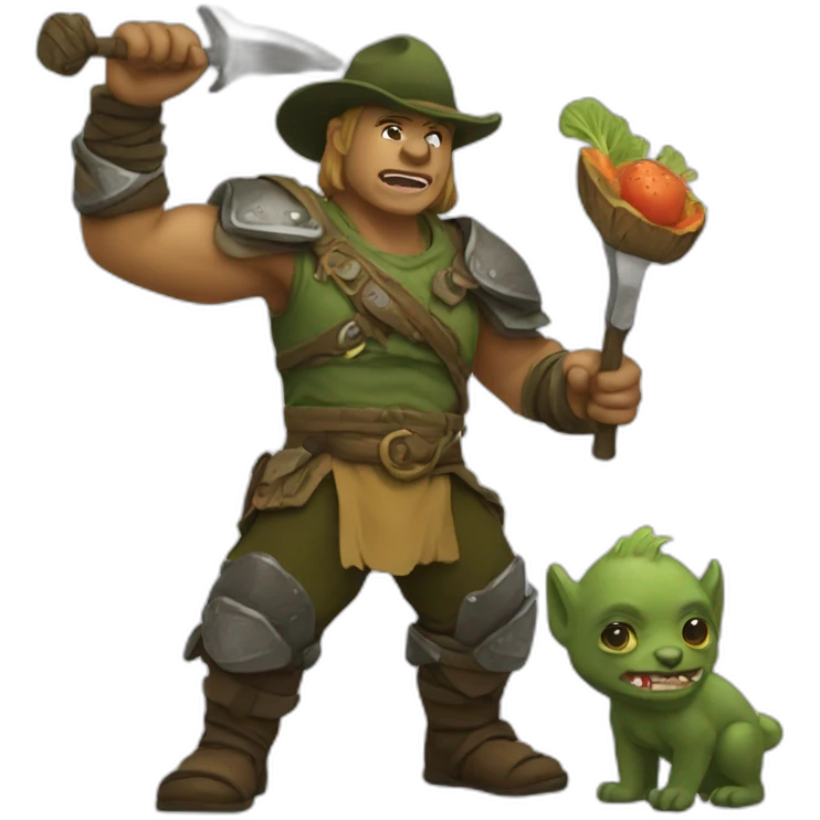 Ranger eating troll warrior emoji