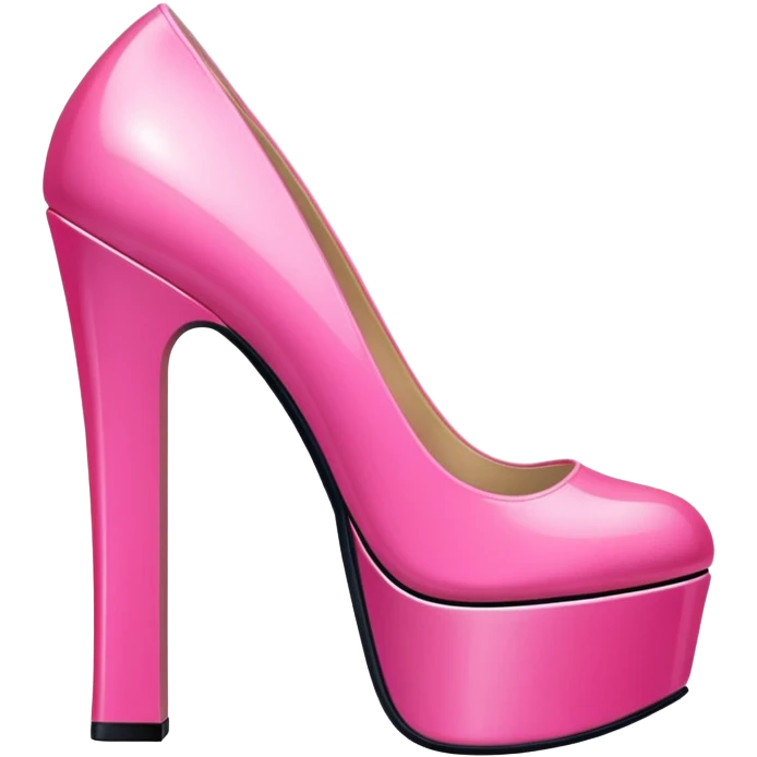 pink platform heels pink heels emoji