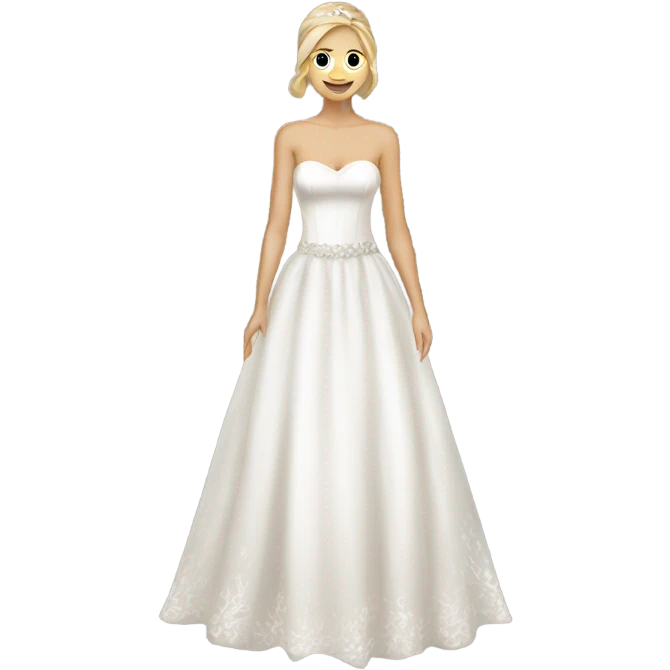 Wedding dress emoji