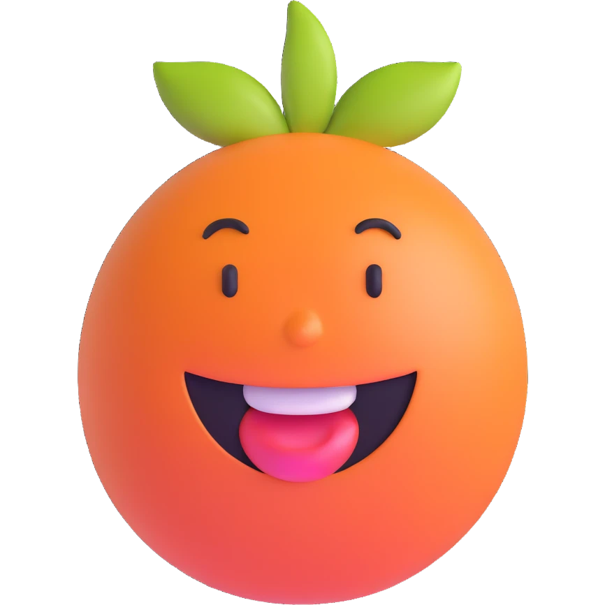 grapefruit singing emoji