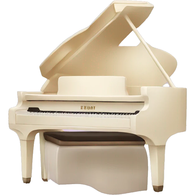 Cream piano  emoji