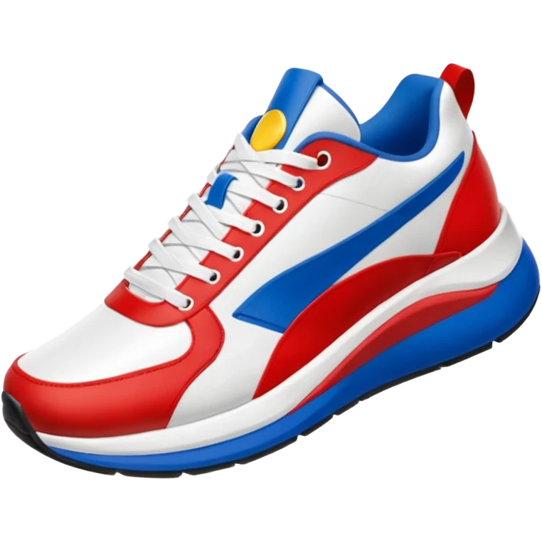 fast shoes, red and white. Sonic hedgehog sneakers emoji