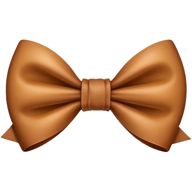 Brown bow emoji