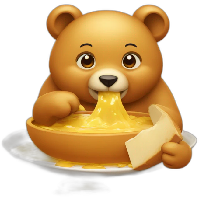 Ours qui mange du miel emoji