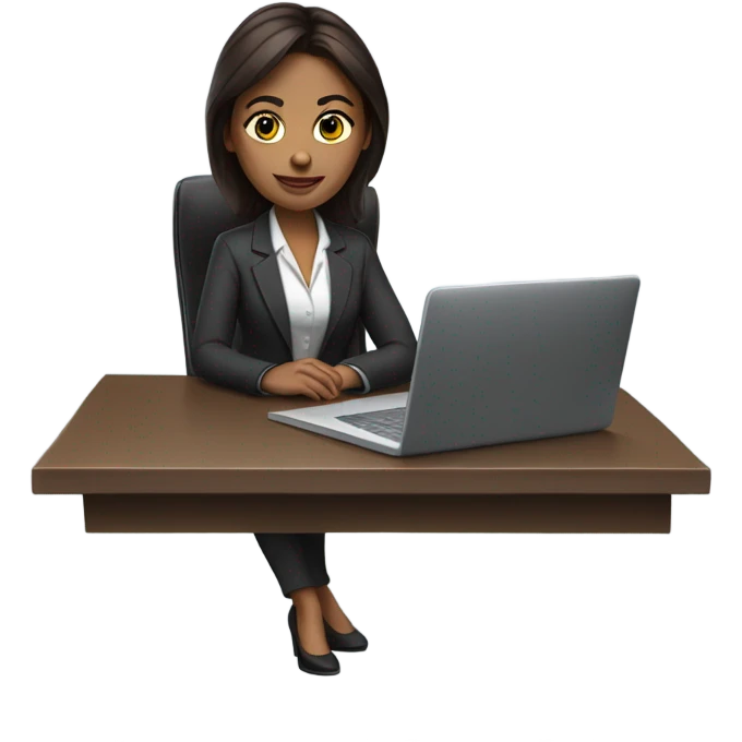 Brunette woman in Human Resources emoji