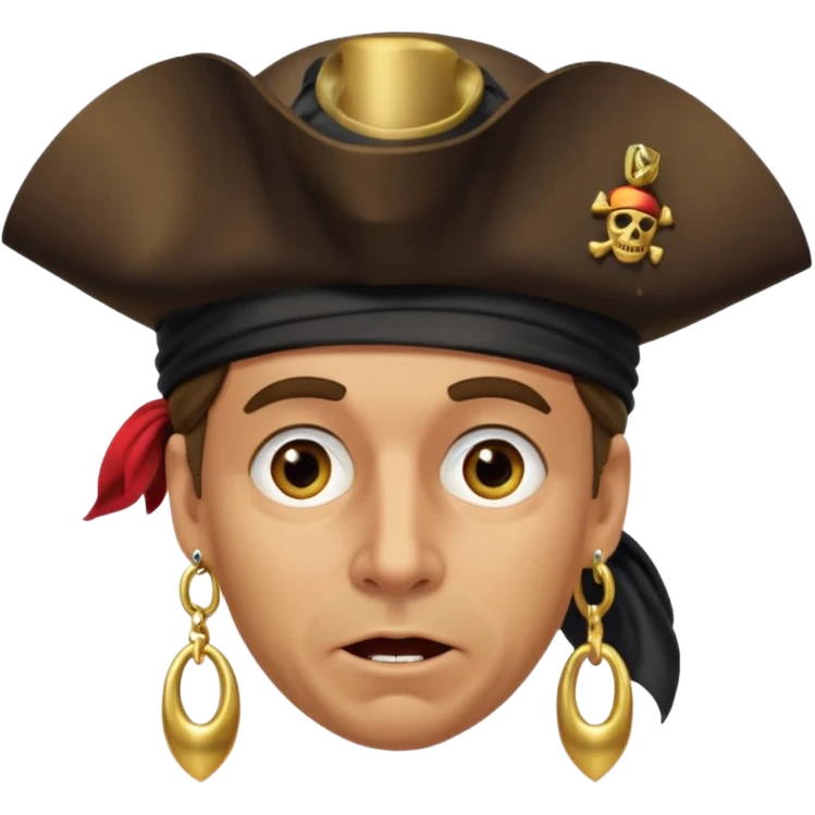 create a flabbergasted pirate emoji