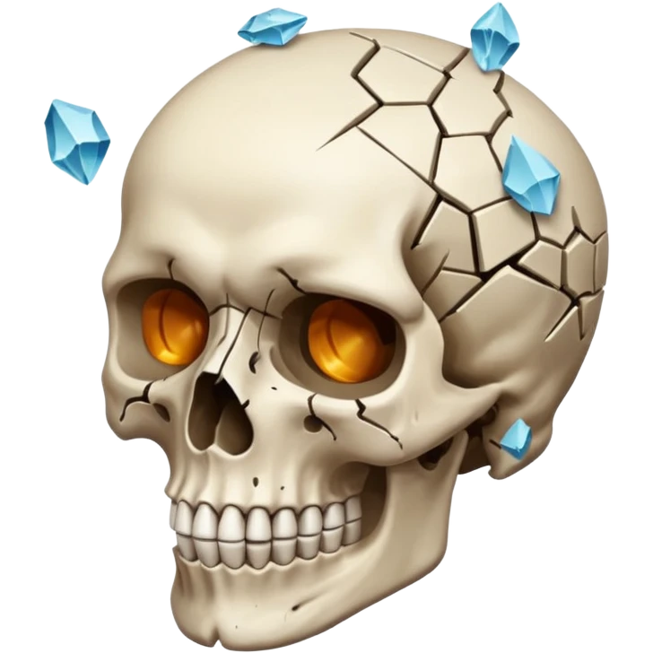Skull mind blown emoji
