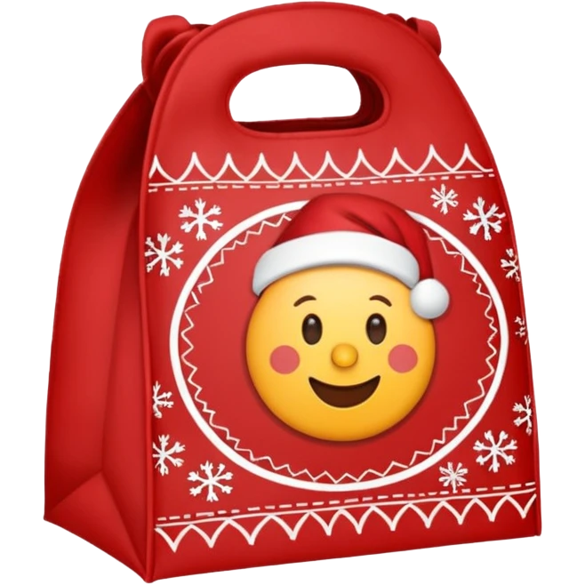 christmas lpaper unch bag emoji