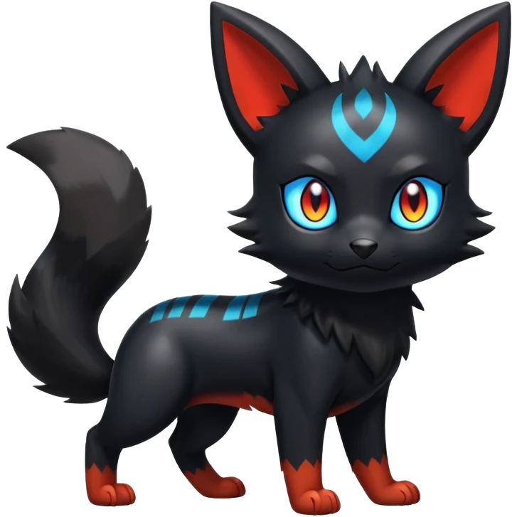 Shiny Litten-Umbreon-Hybrid (full body) emoji