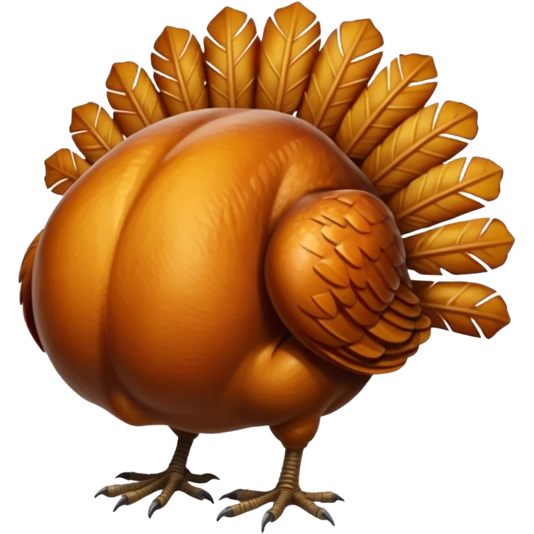 a headless turkey emoji