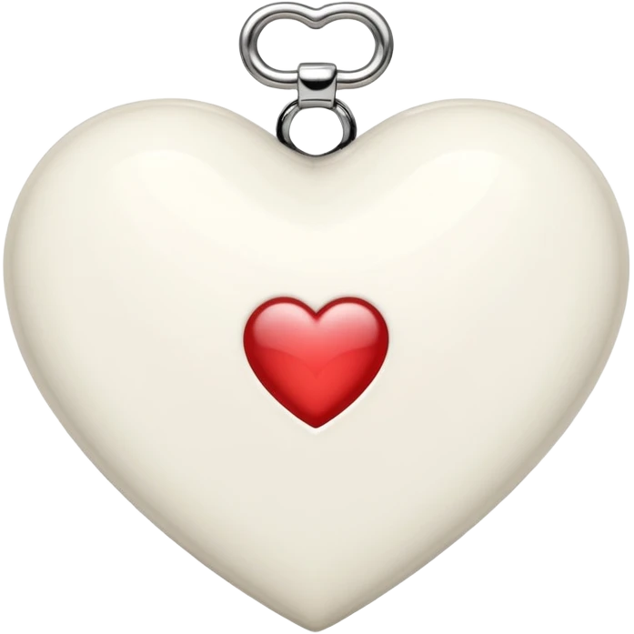 Chanel white heart emoji