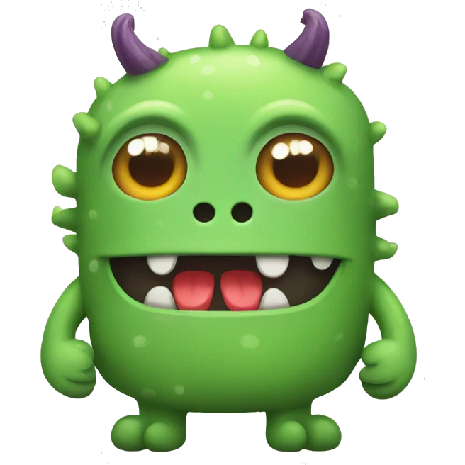 cute pixel monster emoji