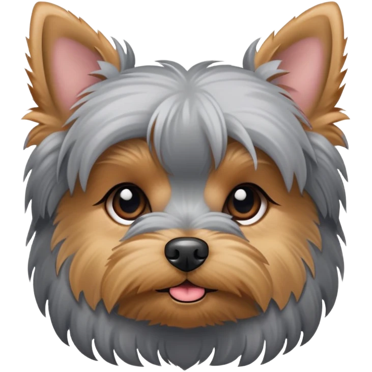gray yorkie emoji