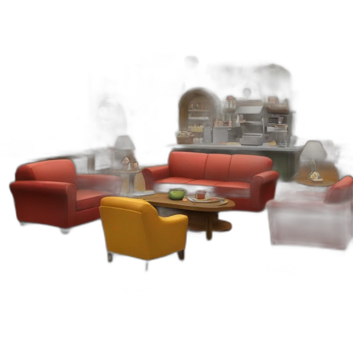 Hyper realistic central perk emoji