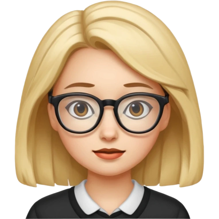 Nerdy girl emoji