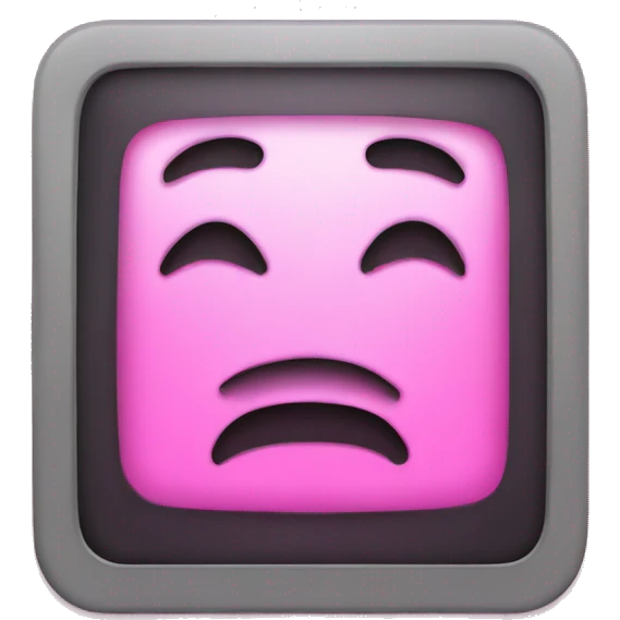 Pink computerbutton  emoji