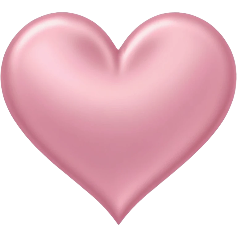 "Soft pink satin ribbon shaped into a heart, kawaii emoji-style, delicate and feminine, emoji