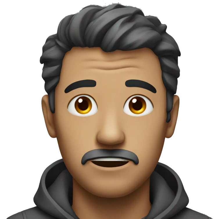 a man despair emoji