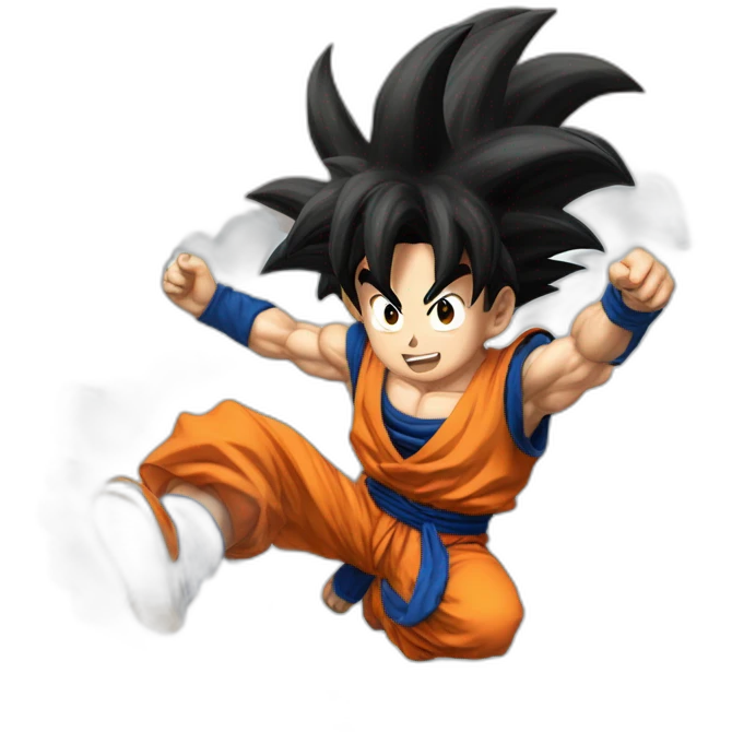 Goku sur nuage magique emoji