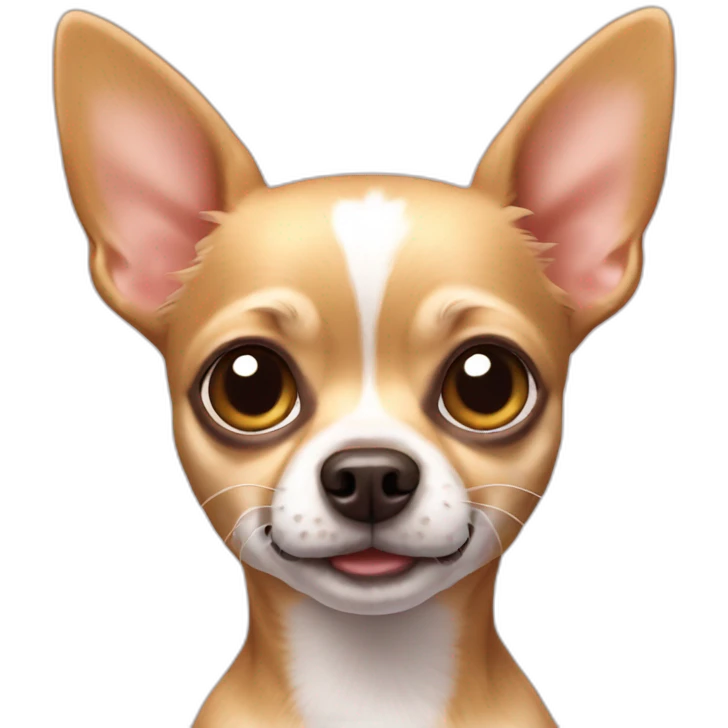 chihuahua dog with iphone emoji