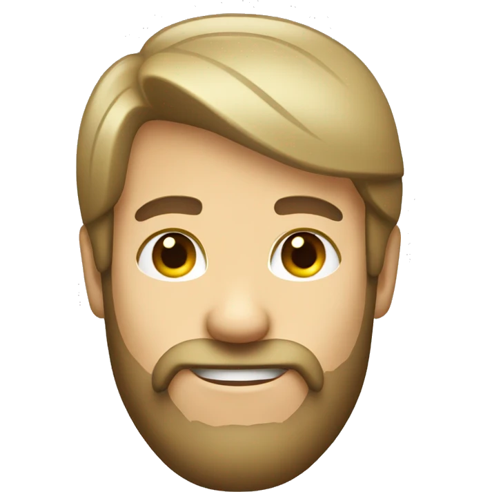 Guy with mullet with a beer can emoji