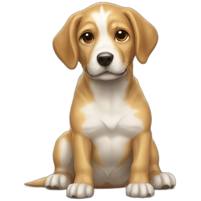 Chien sur tortue emoji