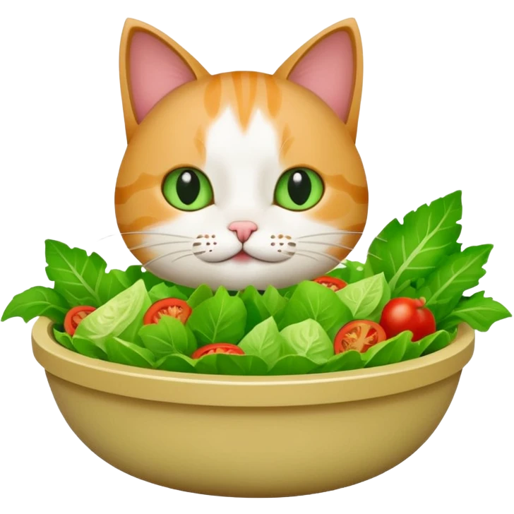 Salad cat emoji