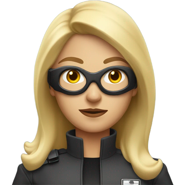 Blonde spy emoji