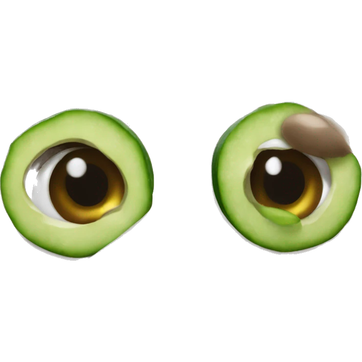 dog with cucumber in eyes emoji