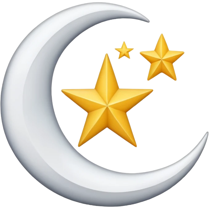 Symbole sobre lune et étoile algerie emoji