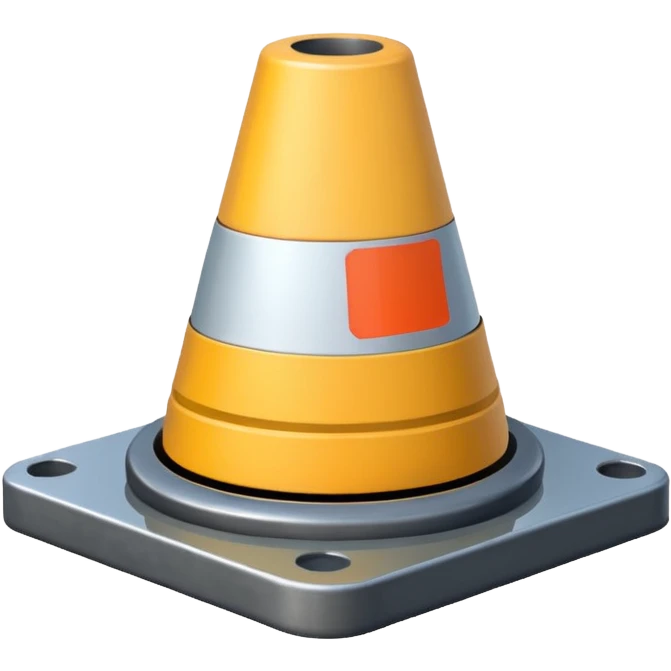 Cone pontoon emoji