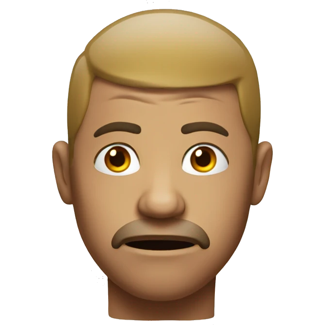 Desperate face emoji