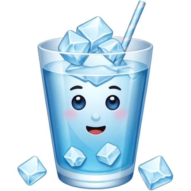 Crushed ice for drink, but just crushed ice emoji