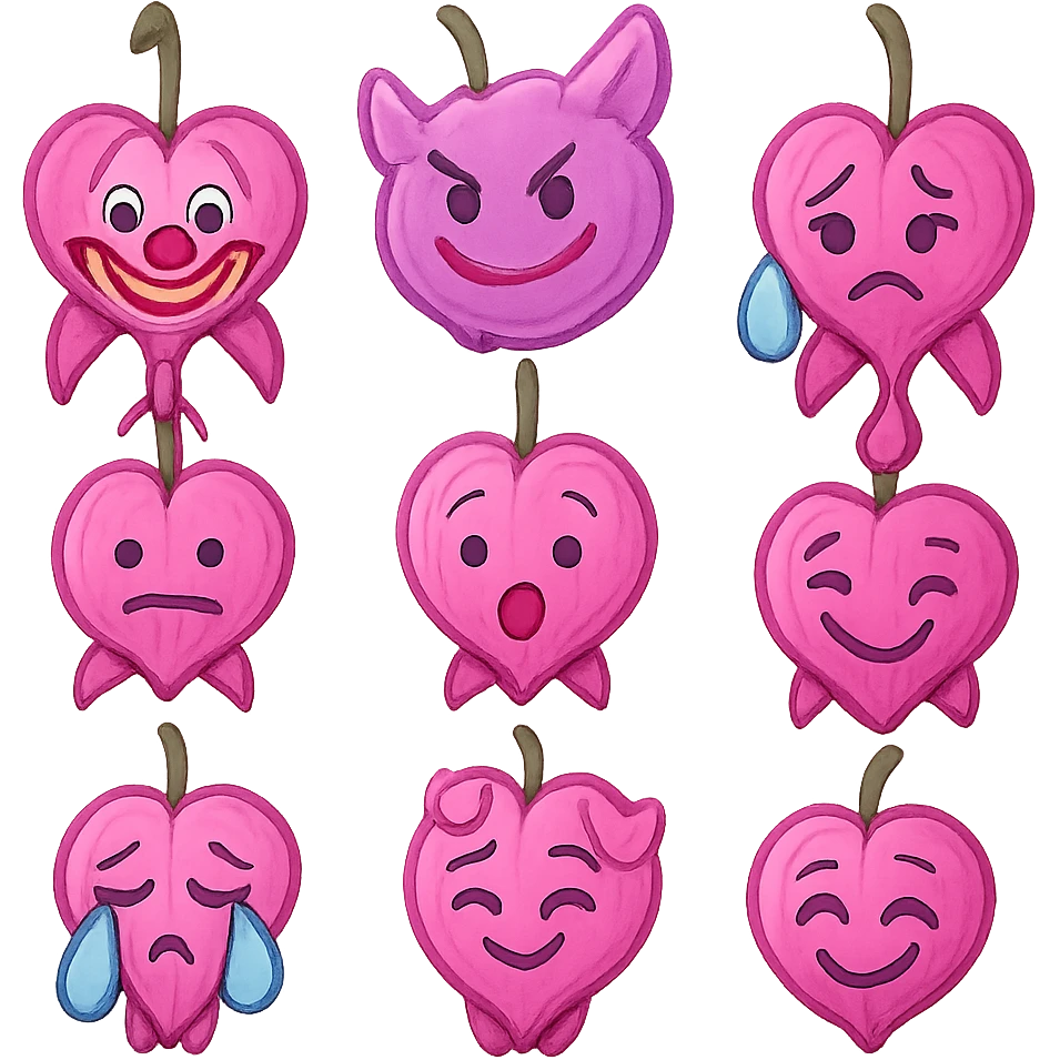 pink dicentra emoji