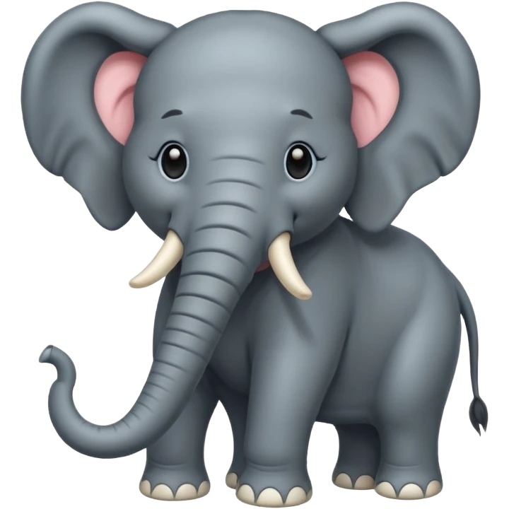  long haired elephant emoji