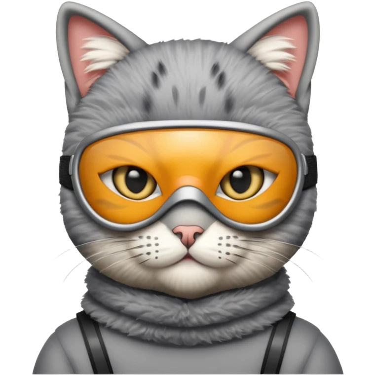 Cat with a ski mask  emoji