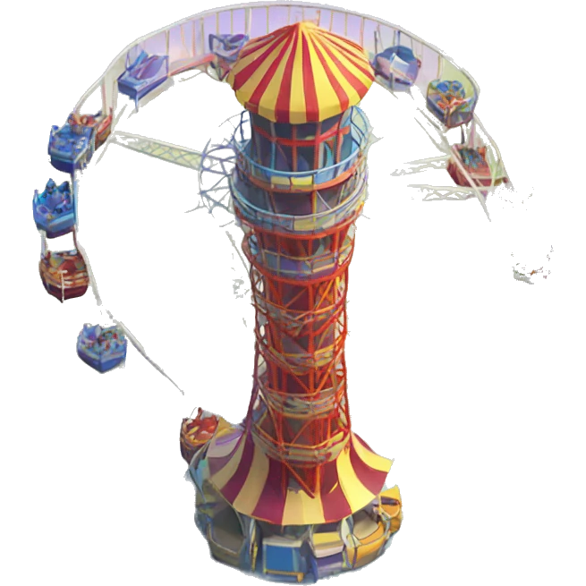 Amusement park drop tower emoji