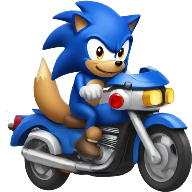 dog riding sonic the hedgehog  emoji