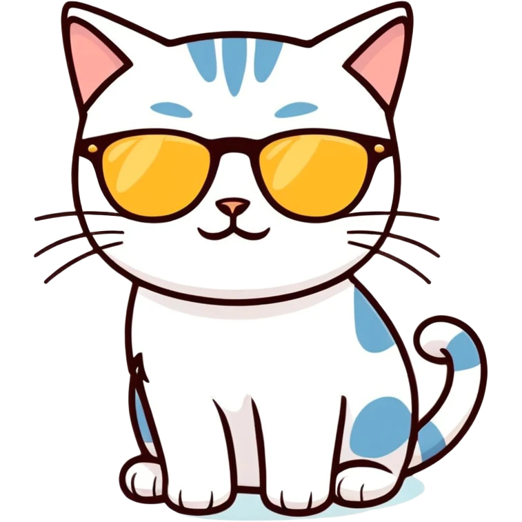 Cat with sunglasses emoji