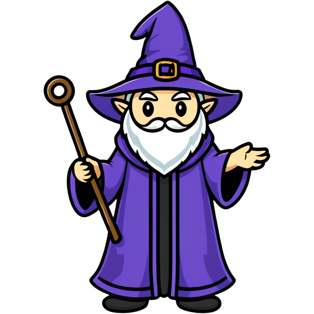 wizard standing in a crowd emoji