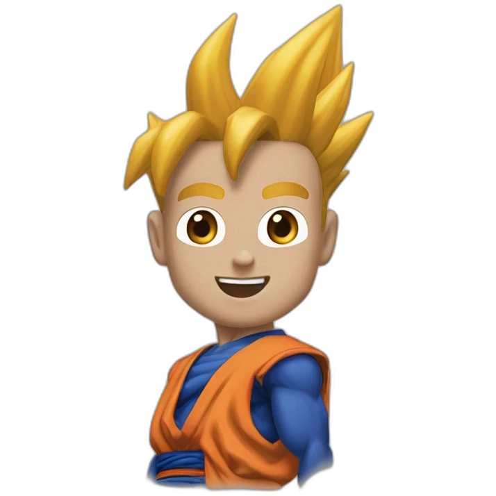 So'n Goku trägt ein Dackel auf der rechten Seite emoji