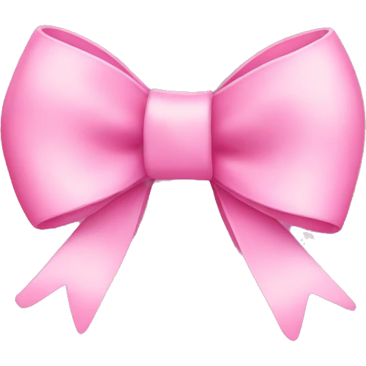 pink bow emoji
