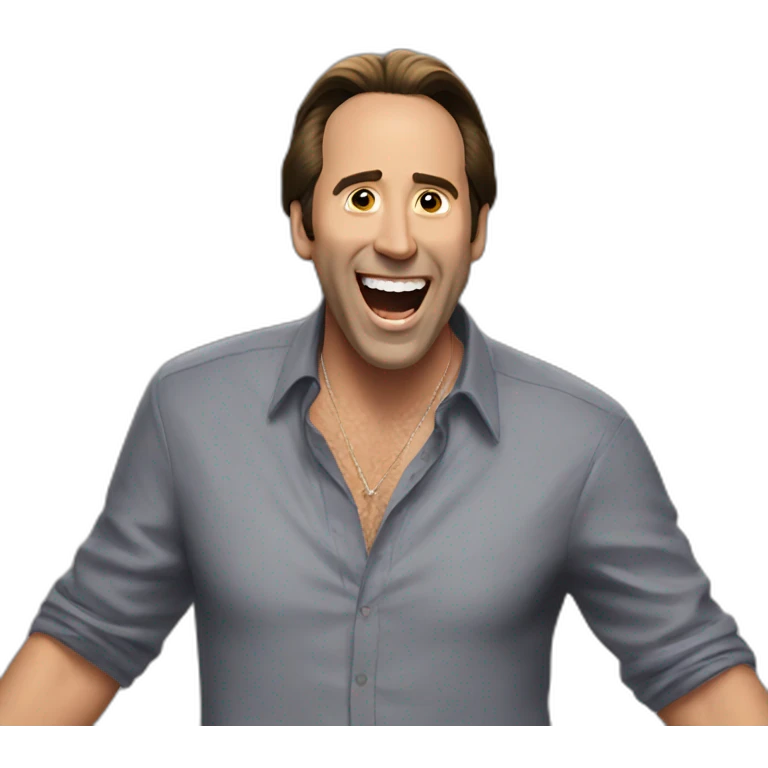 Happy dancing Nick cage emoji