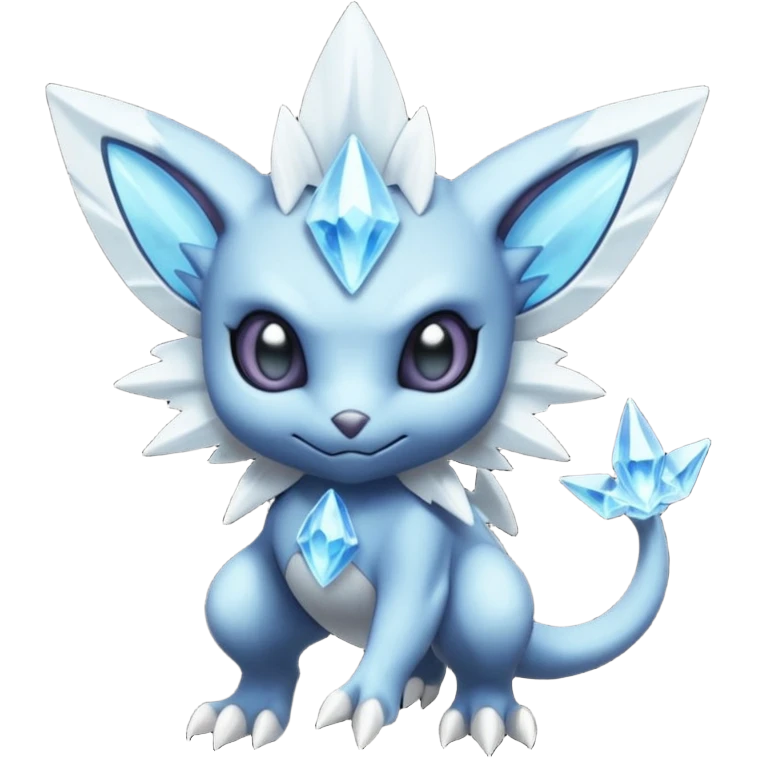 Elemental edgy dark dusky mechanical frosty fairy-like fantasy epic rare Glalie-Sneasel-Togetic-Pokémon-Fakémon-hybrid-creature emoji