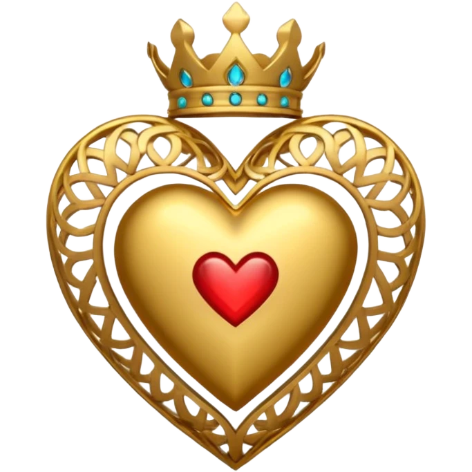 golden saint  heart emoji