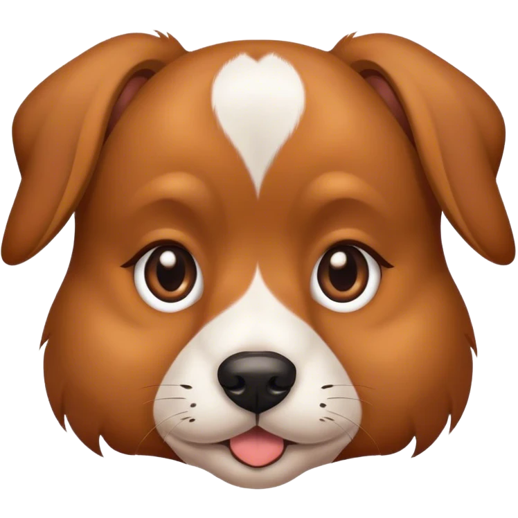 Dog with puppy eyes emoji