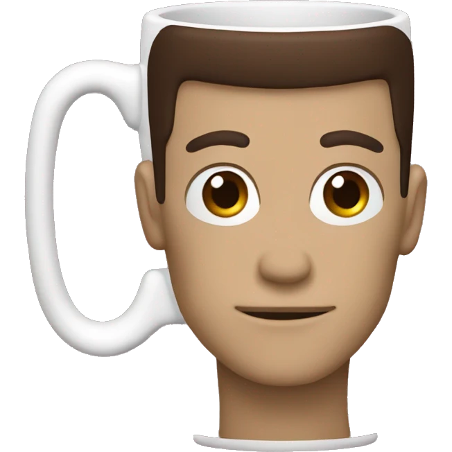 Dark red coffee mug emoji
